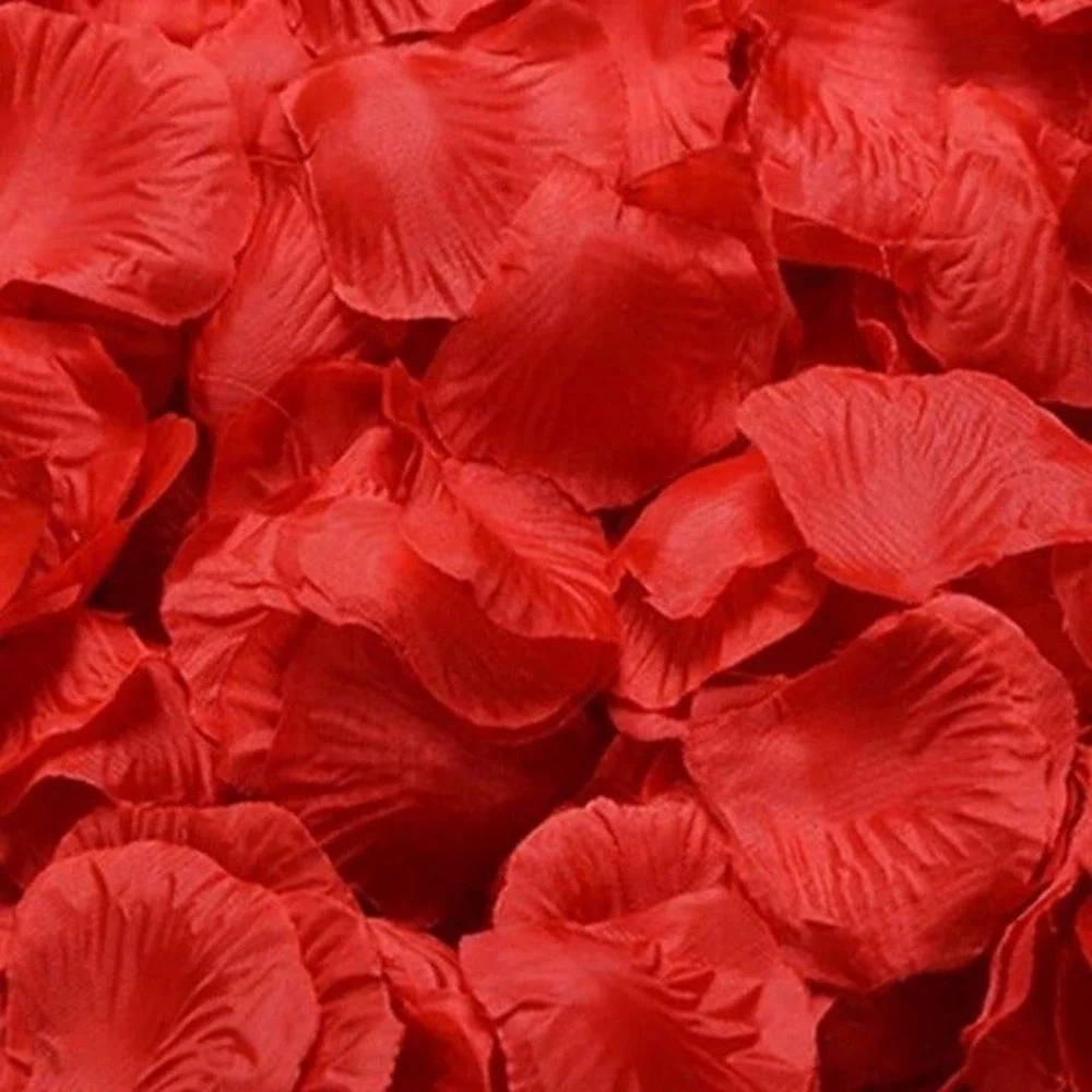 150 Piece Silky Red Rose Petals Love Romantic Artificial Party Flower Decoration